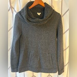 J. Crew Heather Gray Cowl Neck Sweatshirt